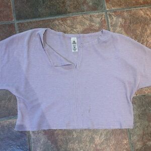 Purple Waffle knit top